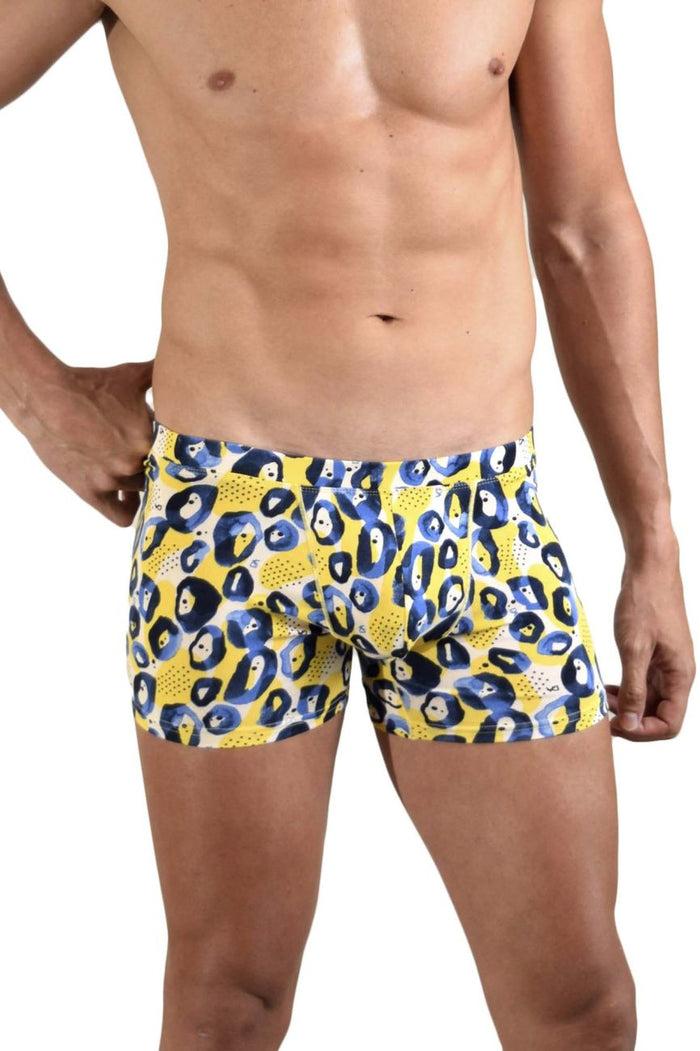 Clever Moda Doreanse 1799-PRN Leopard Art Boxer Briefs Color Printed