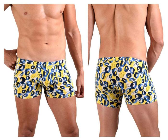 clever moda Doreanse 1799-PRN Leopard Art Boxer Briefs Color Printed