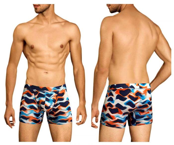 clever moda Doreanse 1900-PRN Waves Boxer Color Printed