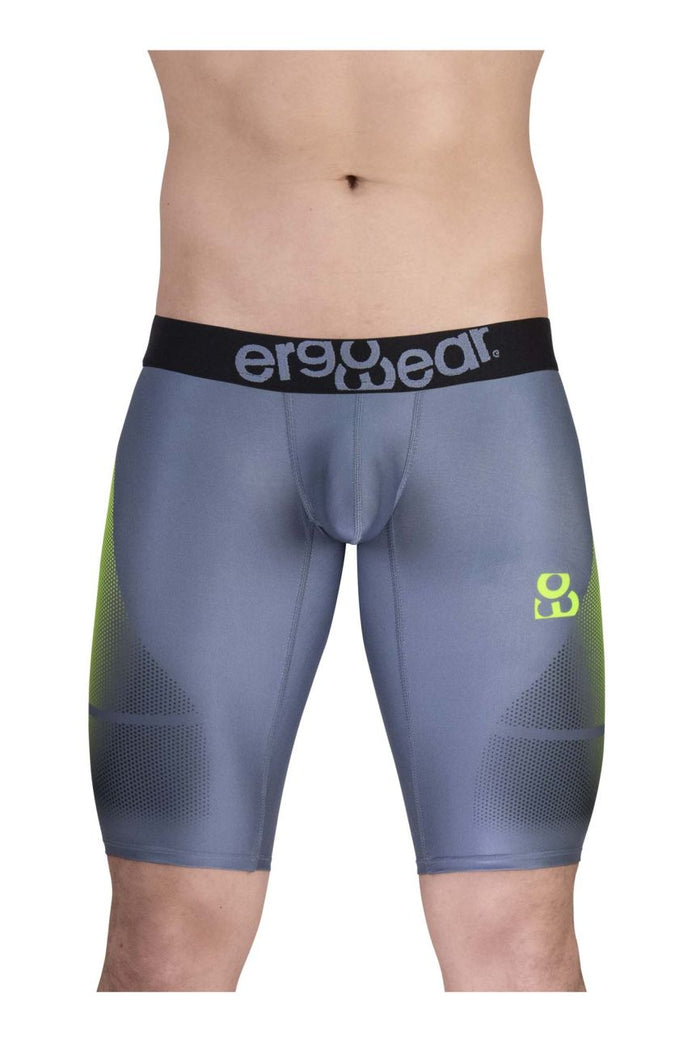 Clever Moda ErgoWear EW1603 MAX SE Athletic Shorts Color Gray-Green