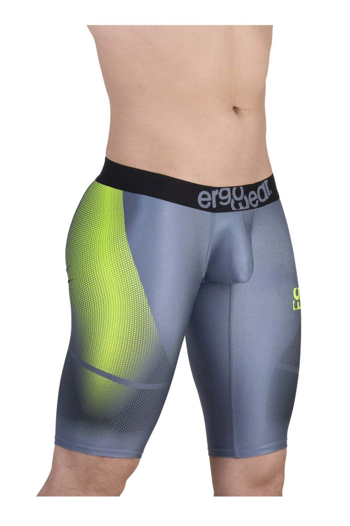 Clever Moda ErgoWear EW1603 MAX SE Athletic Shorts Color Gray-Green
