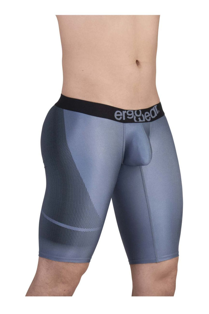 Clever Moda ErgoWear EW1609 MAX SE Athletic Shorts Color Gray-Black