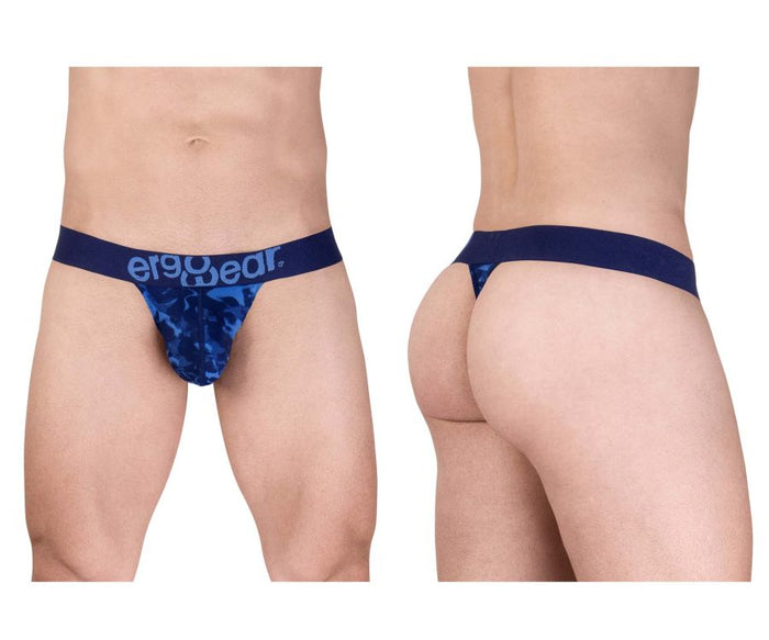 clever moda ErgoWear EW1718 MAX SE CAMO G-String Color Blue