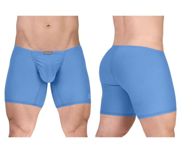 clever moda ErgoWear EW1733 FEEL GR8 Cotton Boxer Briefs Color Light Blue