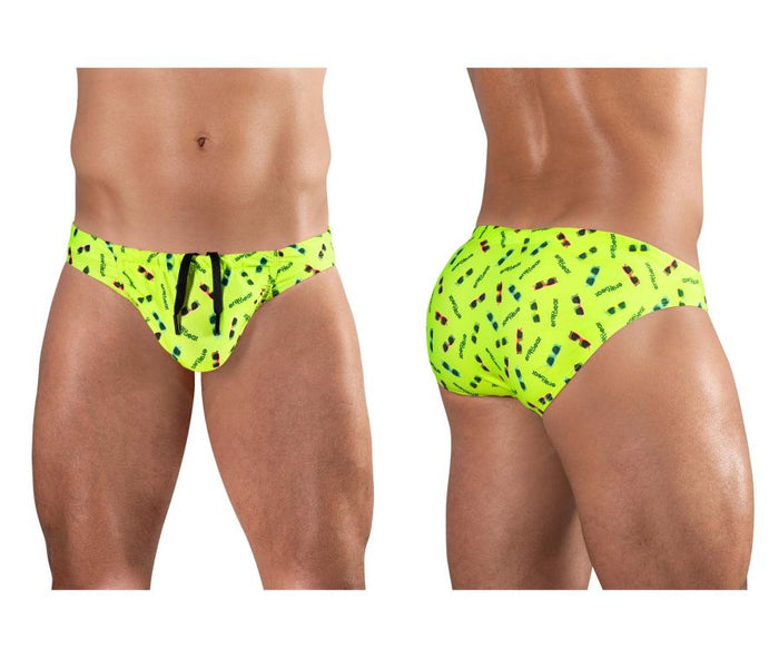 clever moda ErgoWear EW1762 FEEL SW Swim Briefs Color Bright Yellow