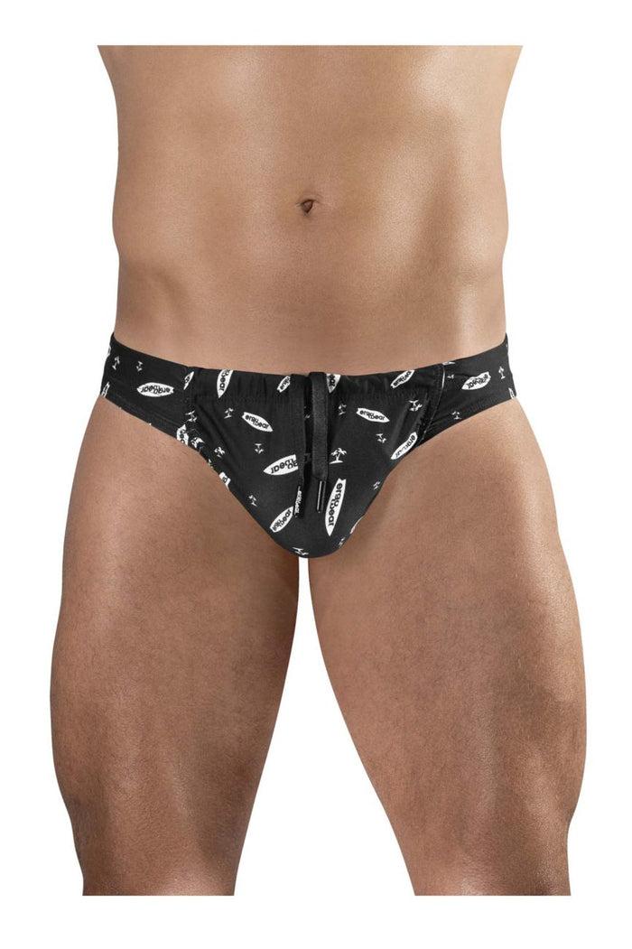 Clever Moda ErgoWear EW1763 FEEL SW Swim Briefs Color Black-White
