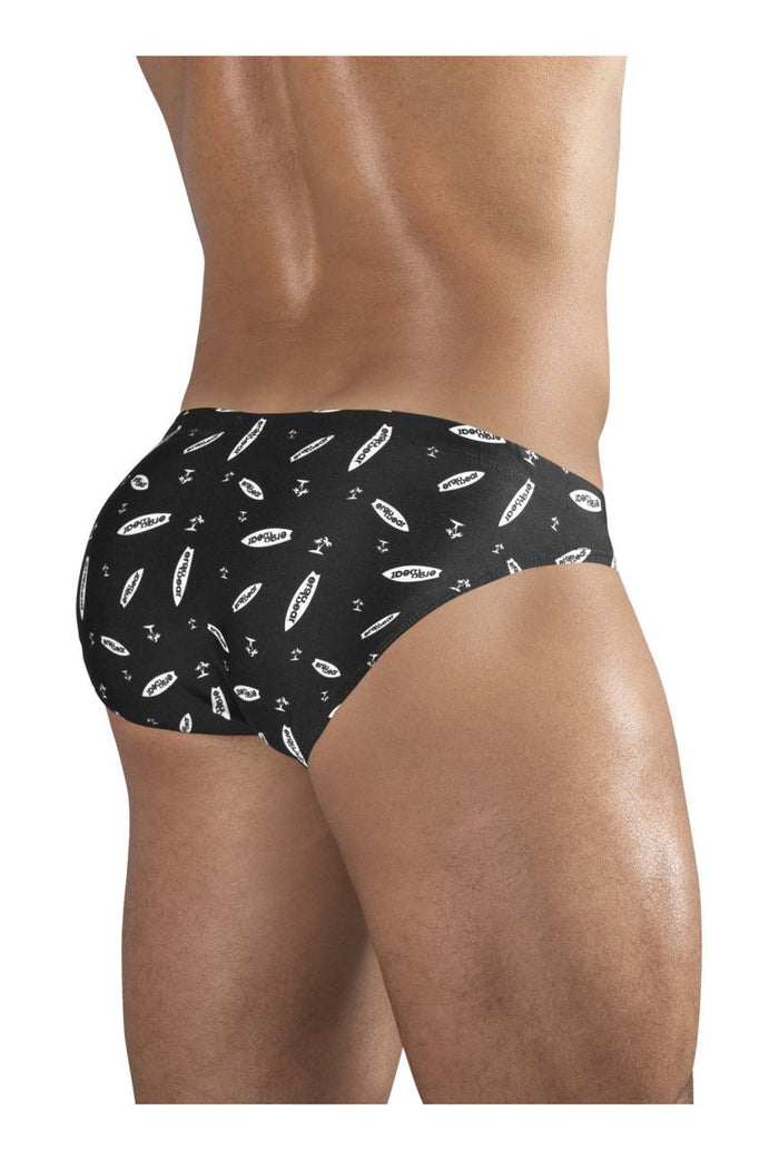 Clever Moda ErgoWear EW1763 FEEL SW Swim Briefs Color Black-White