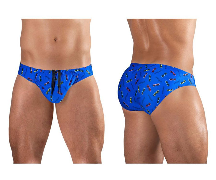 clever moda ErgoWear EW1764 FEEL SW Swim Briefs Color Blue-Sunglasses