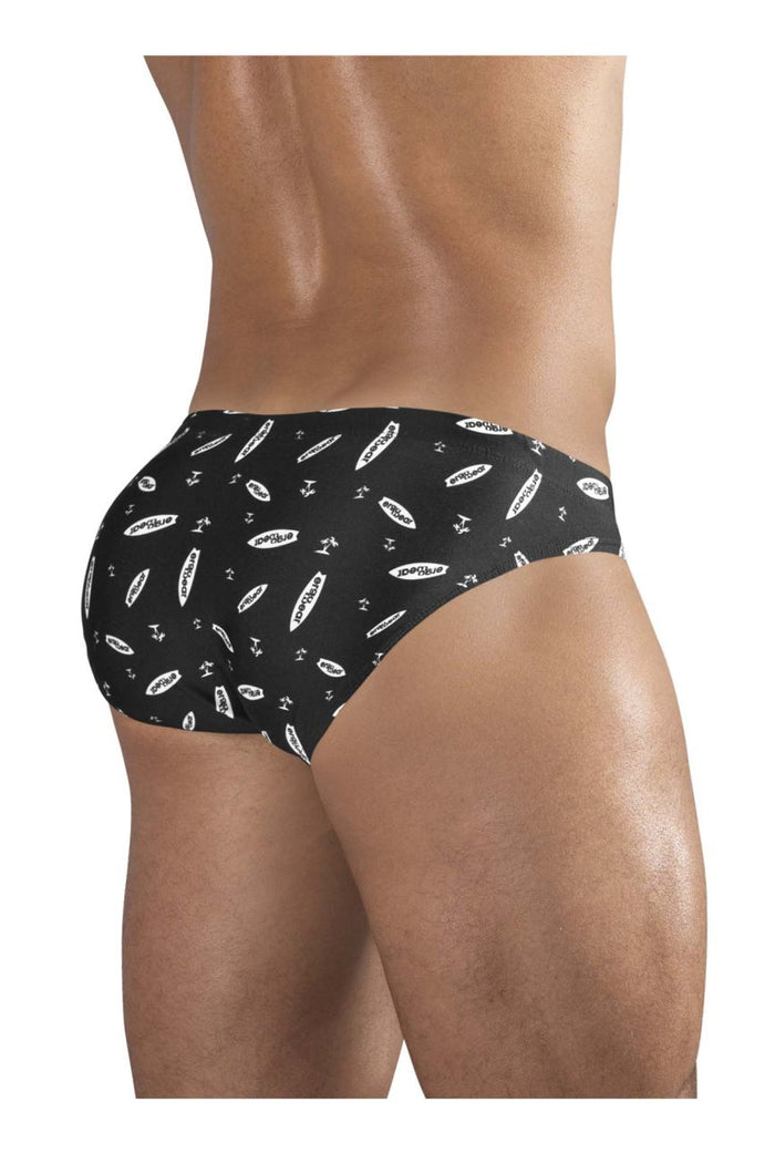 Clever Moda ErgoWear EW1766 X4D SW Swim Briefs Color Black-White