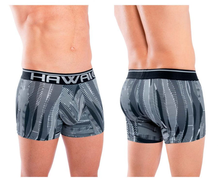 clever moda HAWAI 42121 Printed Athletic Trunks Color Black