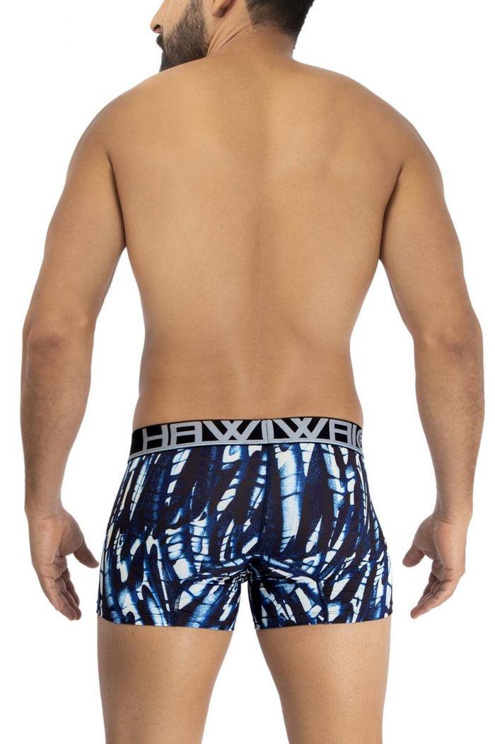 Clever Moda HAWAI 42172 Printed Microfiber Trunks Color Dark Blue