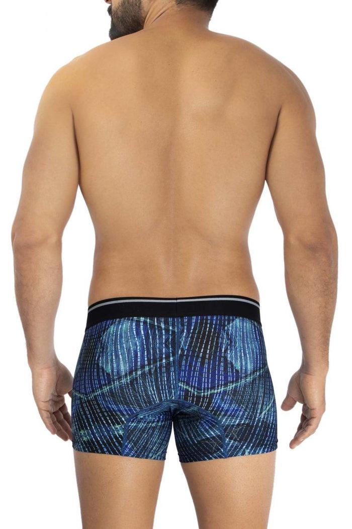 Clever Moda HAWAI 42173 Printed Microfiber Trunks Color Royal Blue