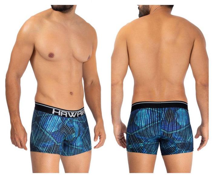 clever moda HAWAI 42173 Printed Microfiber Trunks Color Royal Blue