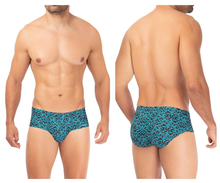 clever moda HAWAI 42327 Microfiber Briefs Color Green