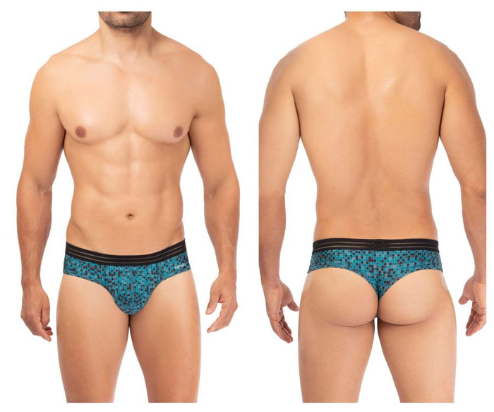 clever moda HAWAI 42328 Microfiber Thongs Color Green