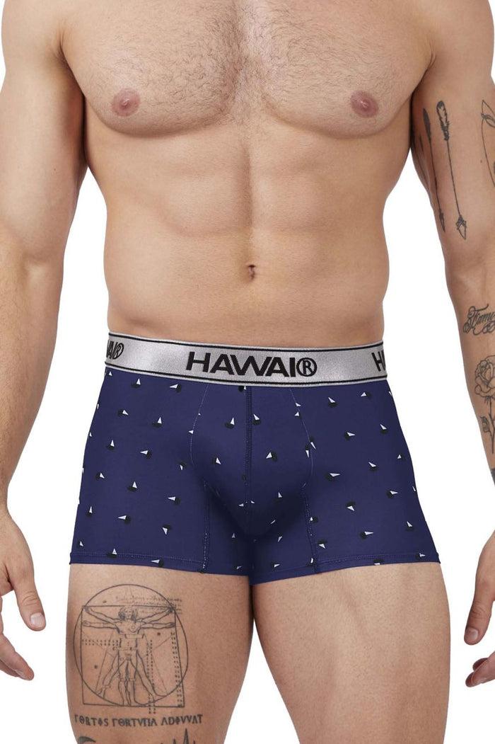 Clever Moda HAWAIR 42470 Printed Microfiber Trunks Color Blue