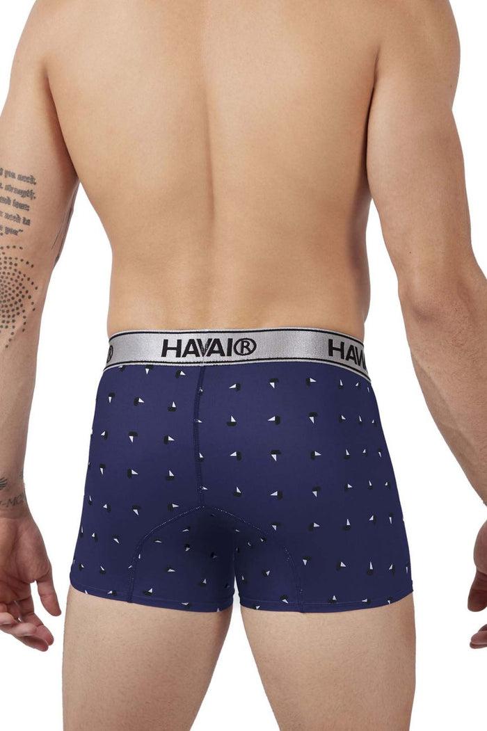 Clever Moda HAWAIR 42470 Printed Microfiber Trunks Color Blue