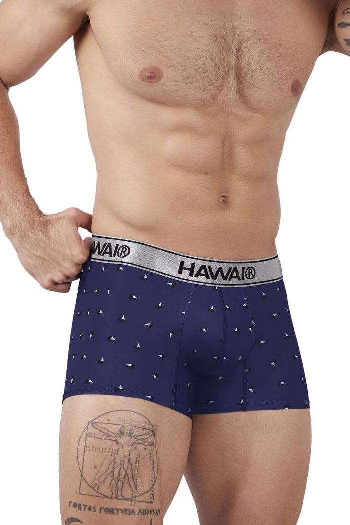 Clever Moda HAWAIR 42470 Printed Microfiber Trunks Color Blue