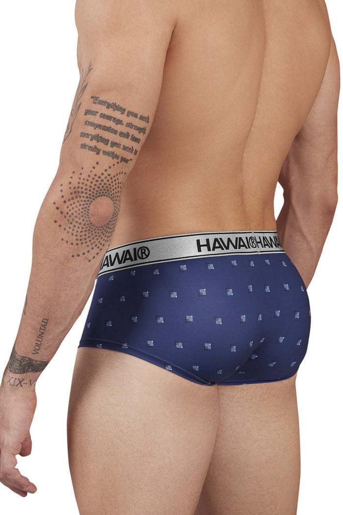 Clever Moda HAWAIR 42480 Printed Microfiber Briefs Color Blue