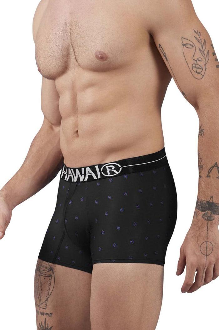Clever Moda HAWAIR 42520 Printed Microfiber Trunks Color Black