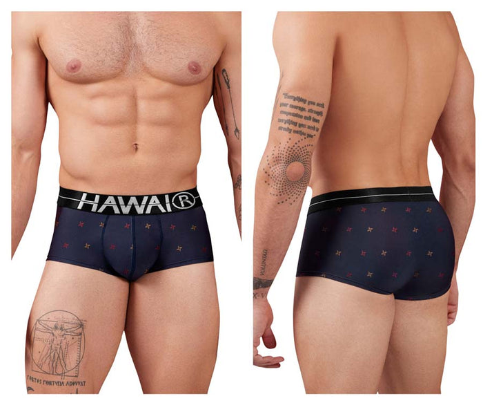 clever moda HAWAIR 42530 Printed Microfiber Briefs Color Blue