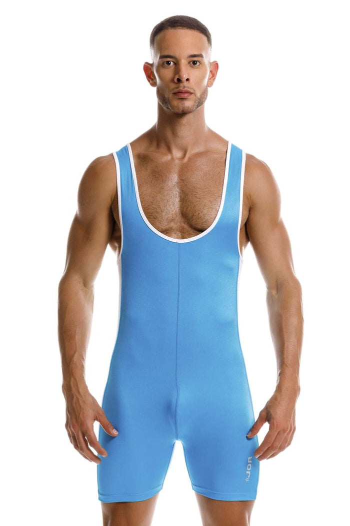 Clever Moda JOR 2216 Fighter Bodysuit Color Turquoise