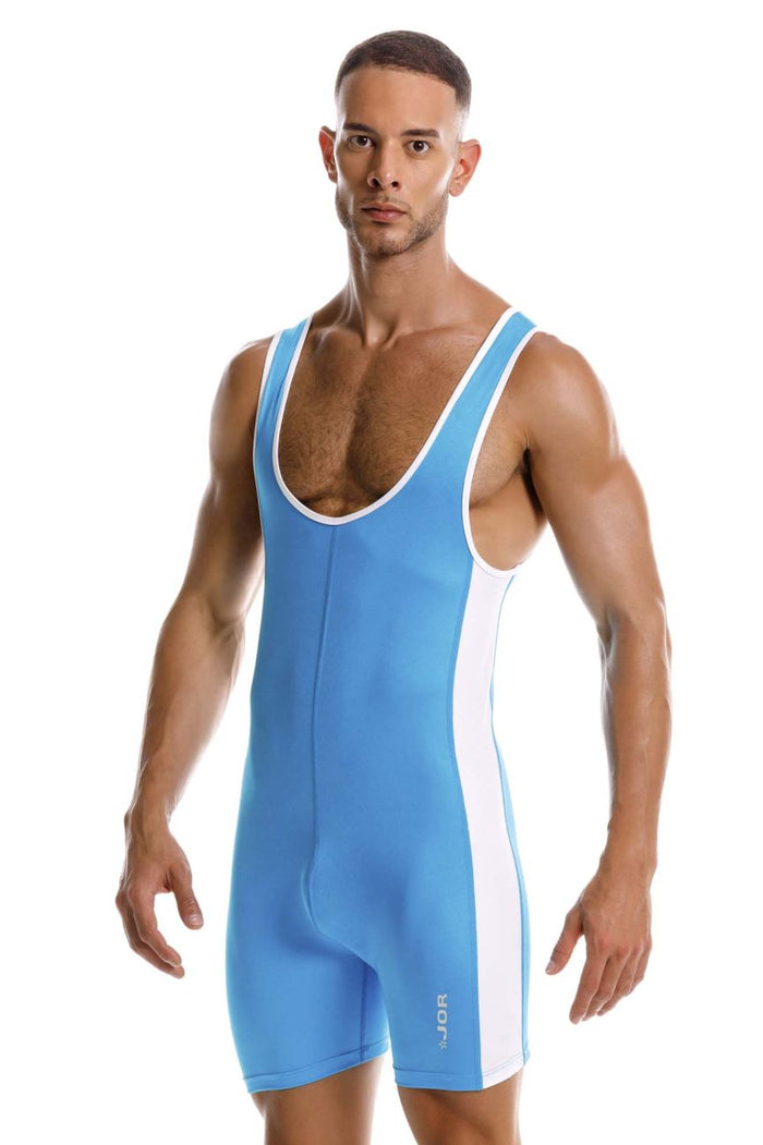 Clever Moda JOR 2216 Fighter Bodysuit Color Turquoise