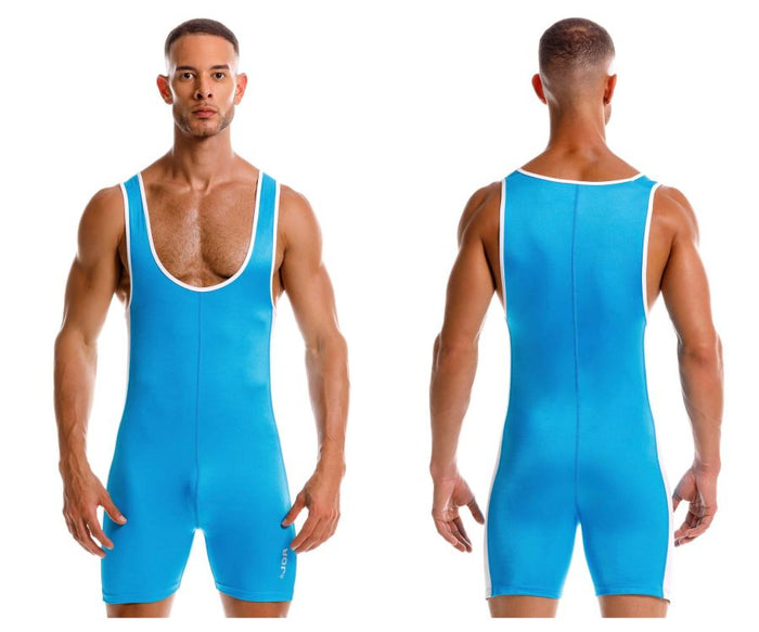 clever moda JOR 2216 Fighter Bodysuit Color Turquoise