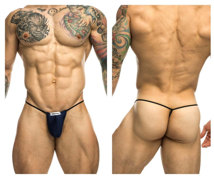 clever moda JUSTIN+SIMON XSJ02 Classic G-String Bulge Color Navy
