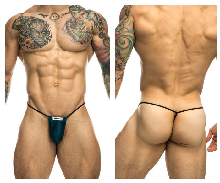 clever moda JUSTIN+SIMON XSJ02 Classic G-String Bulge Color Opal Green