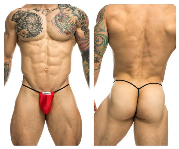 clever moda JUSTIN+SIMON XSJ02 Classic G-String Bulge Color Red