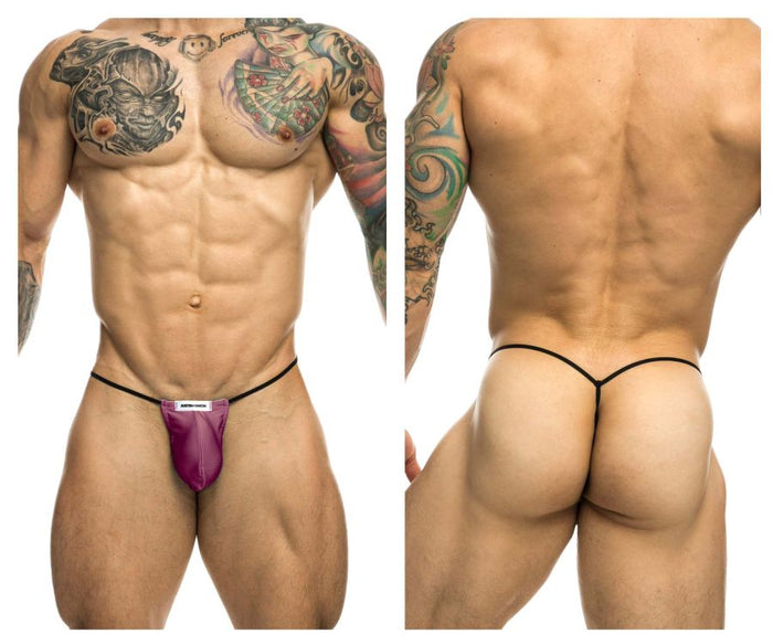 clever moda JUSTIN+SIMON XSJ02 Classic G-String Bulge Color Wine