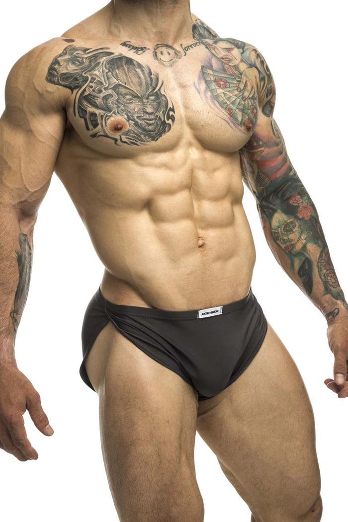 Clever Moda JUSTIN+SIMON XSJ09 Running Shorts Color Gray