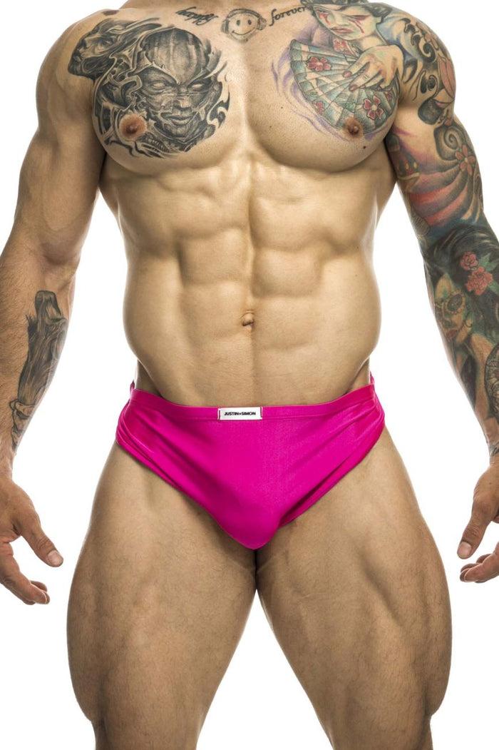 Clever Moda JUSTIN+SIMON XSJ09 Running Shorts Color Hot Pink