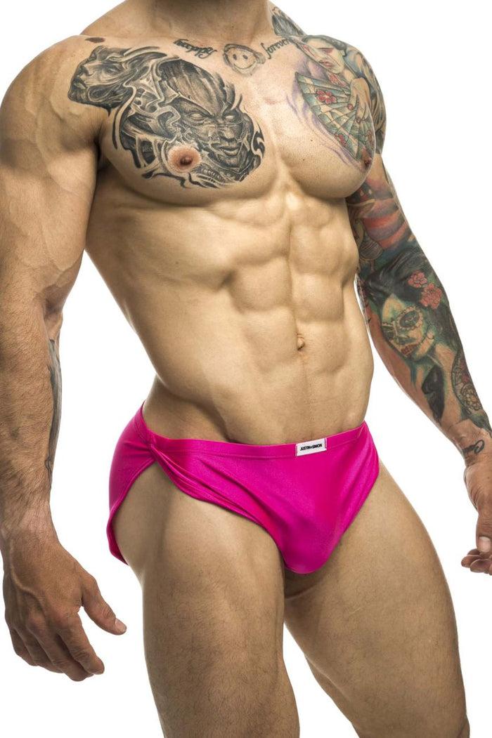 Clever Moda JUSTIN+SIMON XSJ09 Running Shorts Color Hot Pink