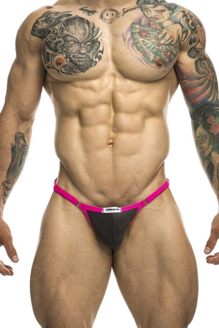 Clever Moda JUSTIN+SIMON XSJ12 Bikini One Color Gray