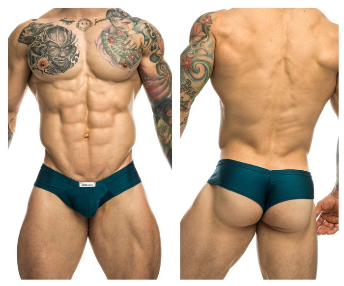 clever moda JUSTIN+SIMON XSJ22 Cheek Briefs Color Opal Green