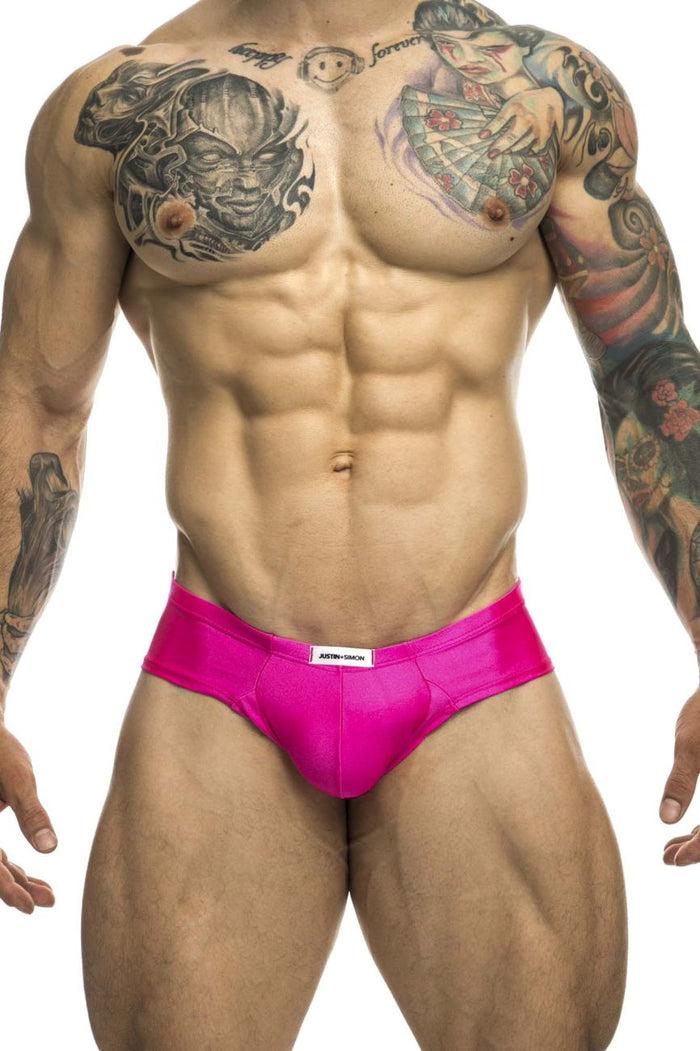 Clever Moda JUSTIN+SIMON XSJ22 Cheek Briefs Color Pink