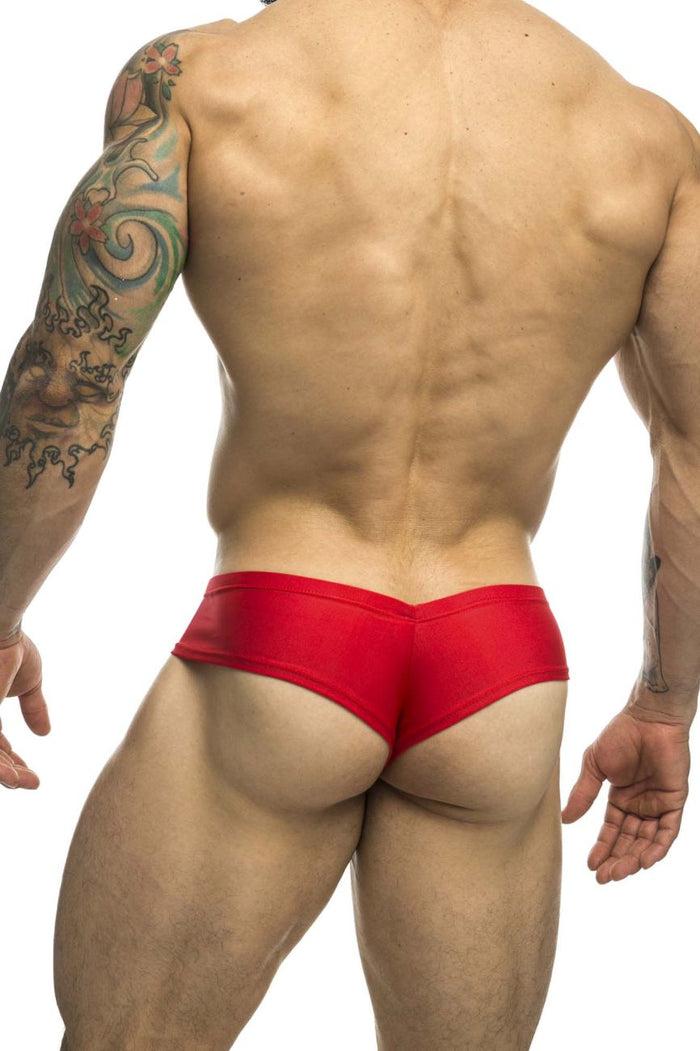 Clever Moda JUSTIN+SIMON XSJ22 Cheek Briefs Color Red
