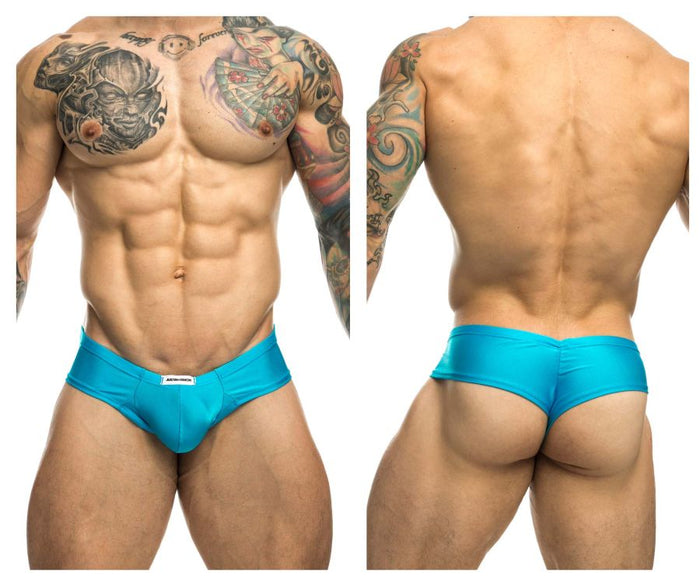 clever moda JUSTIN+SIMON XSJ22 Cheek Briefs Color Turquoise