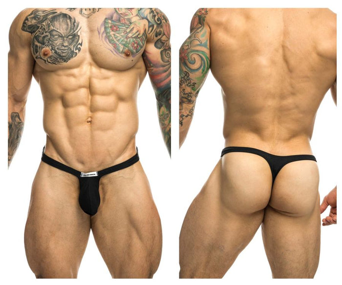 clever moda JUSTIN+SIMON XSJBU02 Bulge Thongs Color Black