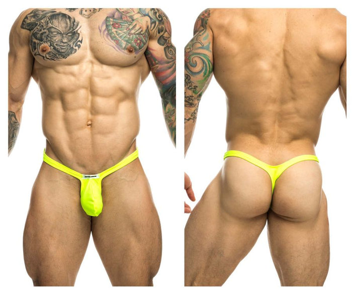 clever moda JUSTIN+SIMON XSJBU02 Bulge Thongs Color Neon Green