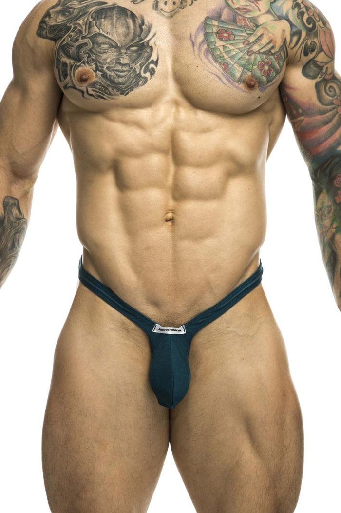 Clever Moda JUSTIN+SIMON XSJBU02 Bulge Thongs Color Opal Green