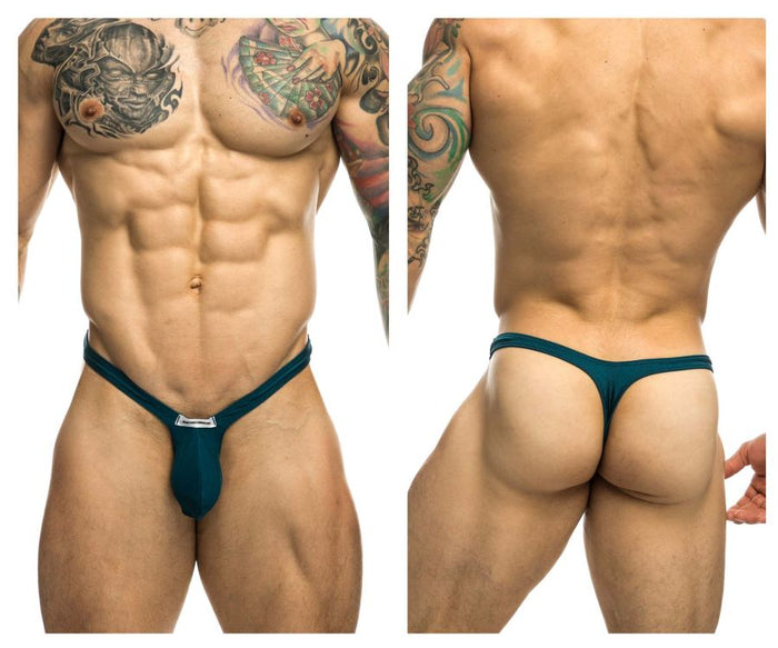 clever moda JUSTIN+SIMON XSJBU02 Bulge Thongs Color Opal Green
