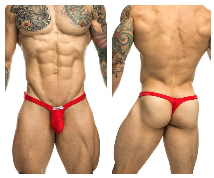 clever moda JUSTIN+SIMON XSJBU02 Bulge Thongs Color Red