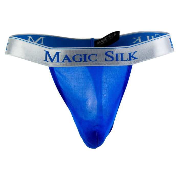 Clever Moda Magic Silk 4586 Silk Knit Micro Thong Color Cobalt