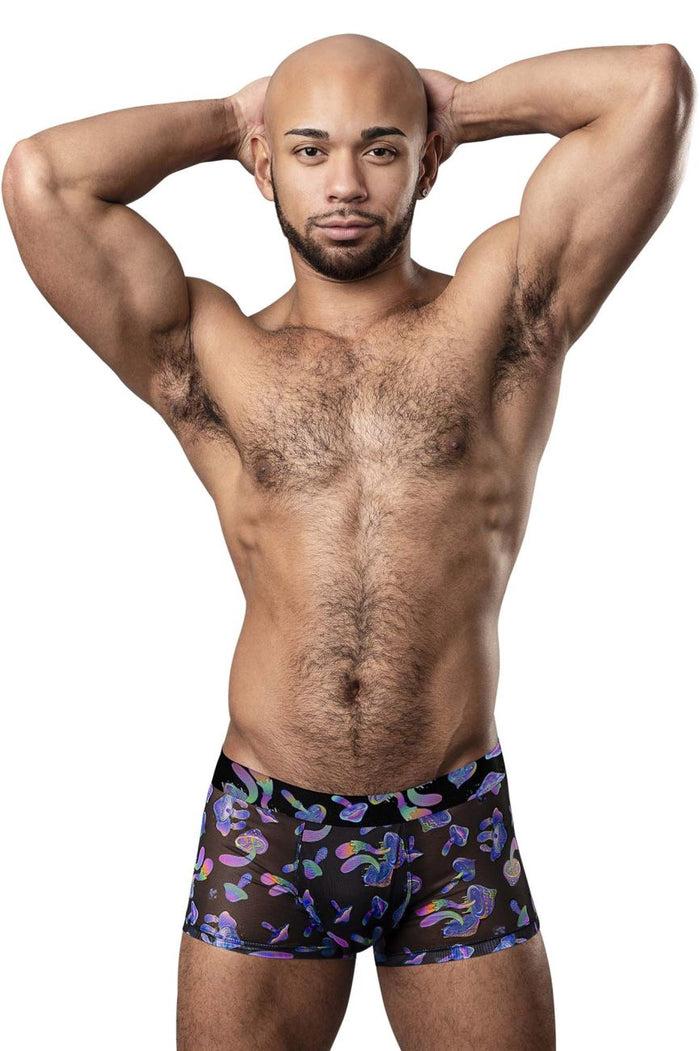 Clever Moda Male Power 145-294 Hazy Dayz Pouch Short Color Mushrooms