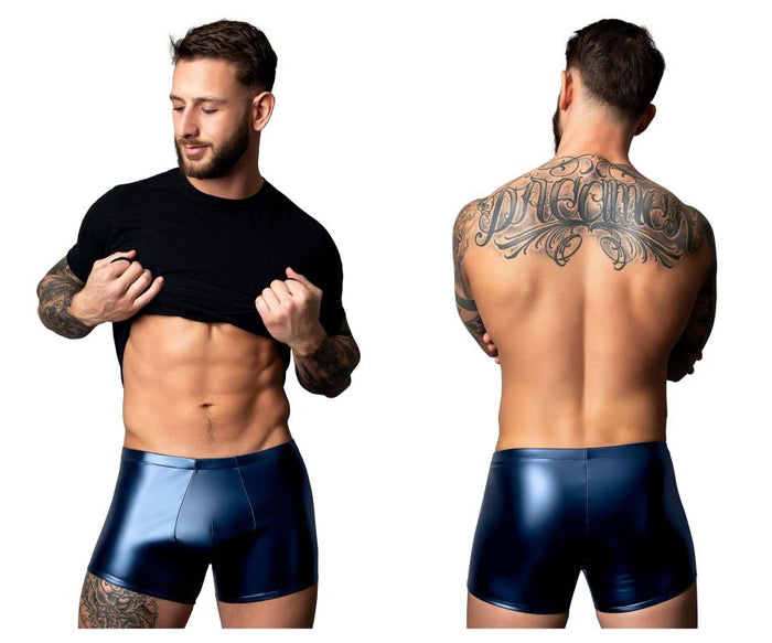 clever moda Male Power 153-301 Liquid Onyx 2.0 Pouch Short Color Blue