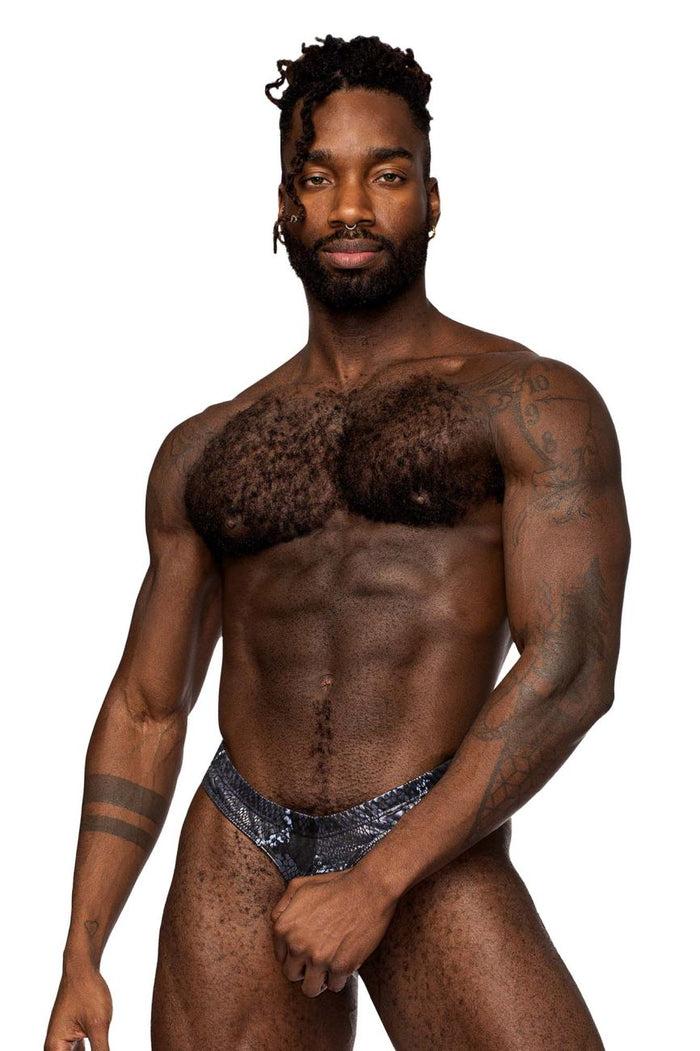 Clever Moda Male Power 334-282 S-naked Power Sock Color Black-Blue