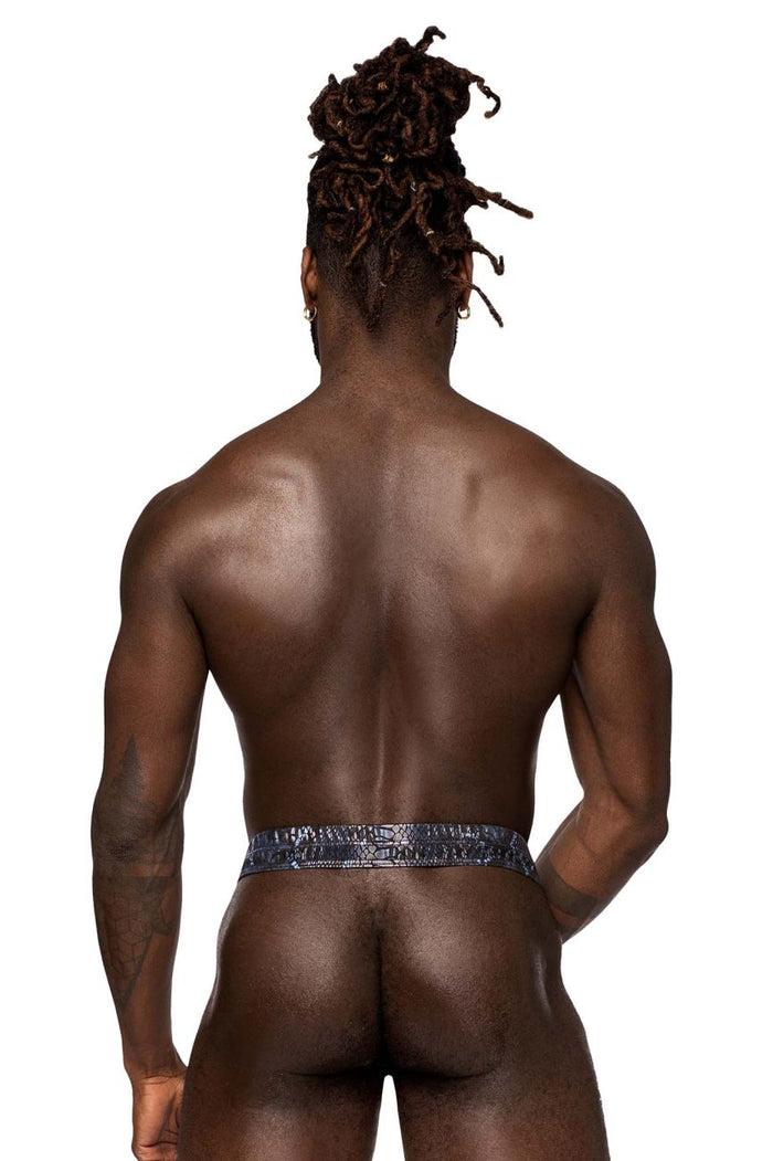 Clever Moda Male Power 334-282 S-naked Power Sock Color Black-Blue